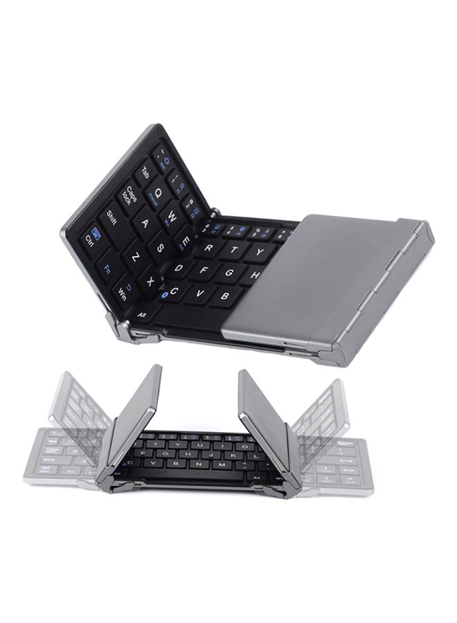 MARGOUN EC Foldable Bluetooth Keyboard Black/Silver - Image 1