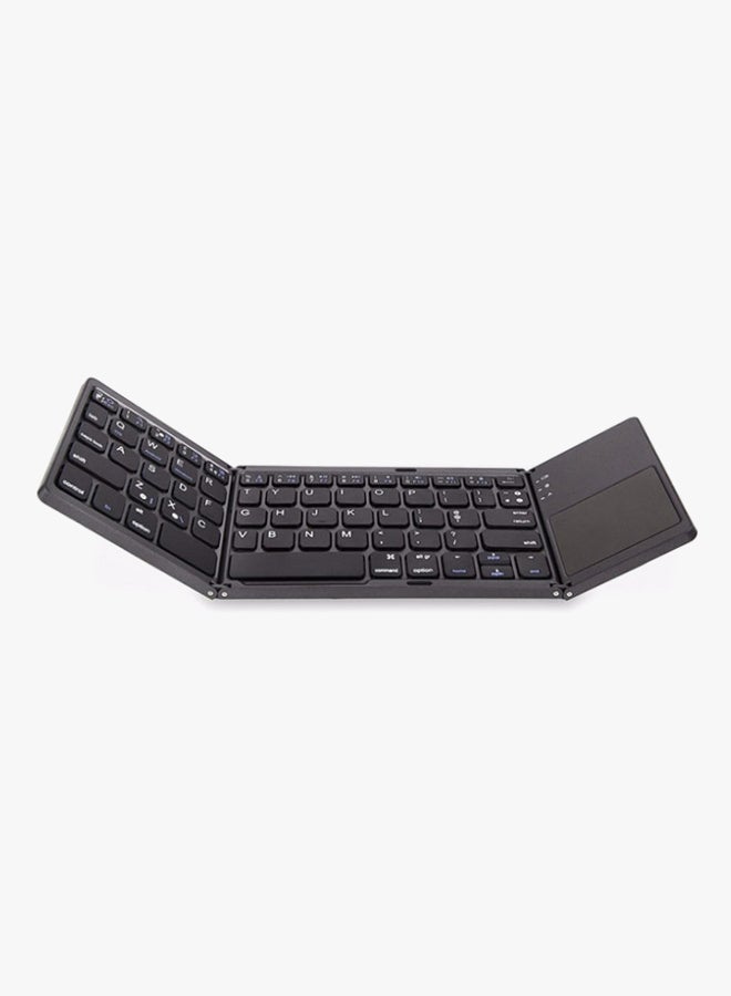 MARGOUN Foldable Bluetooth Keyboard With Touchpad Black - Image 2