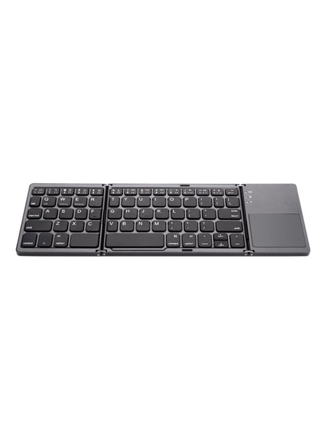 MARGOUN Foldable Bluetooth Keyboard With Touchpad Black - Image 1