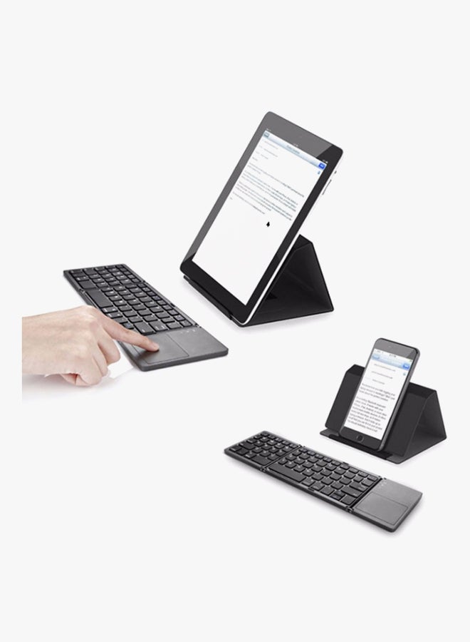MARGOUN Foldable Bluetooth Keyboard With Touchpad Black - Image 4