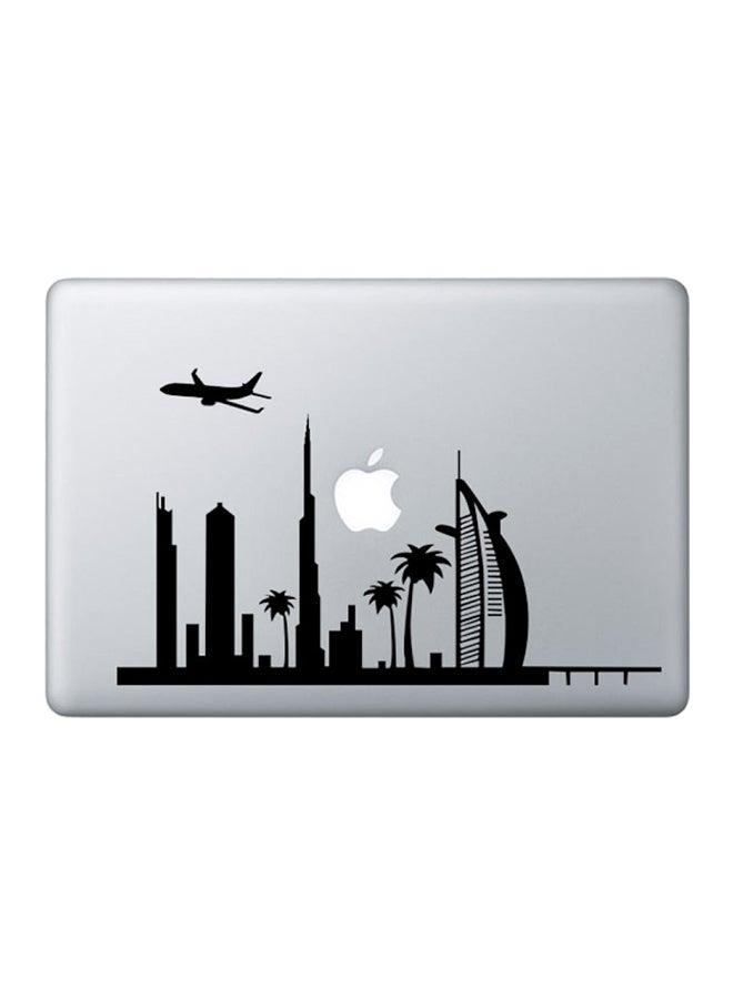 Skyline Sticker Skin Cover For Macbook Laptop Black 