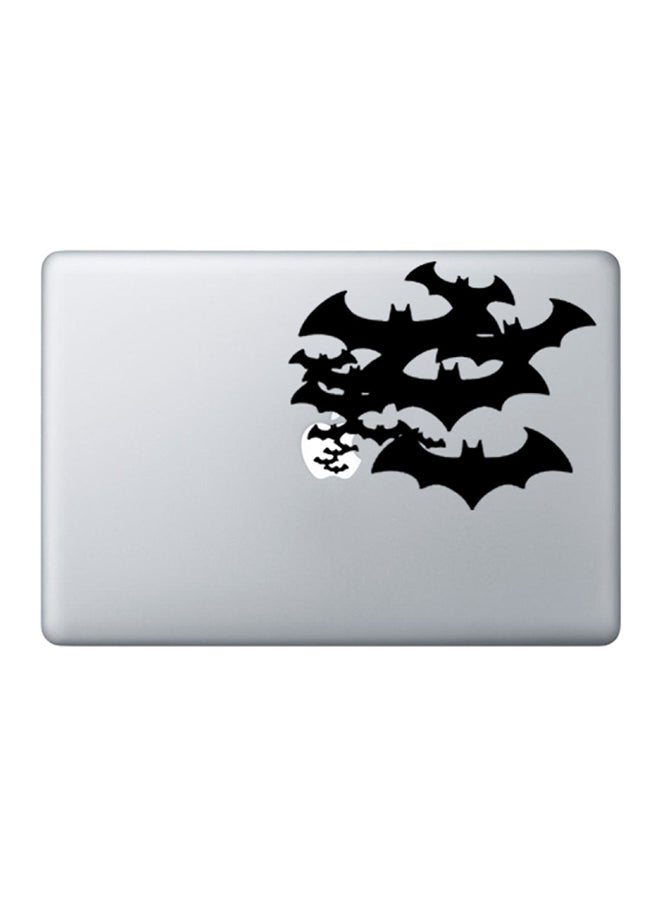 Batman Logo Sticker Skin Cover For MacBook Laptop Clear/Black 