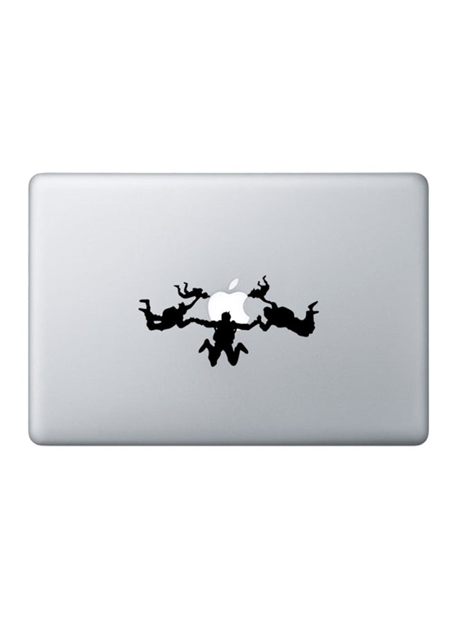 Sky Dive Sticker Skin Cover For MacBook Laptop Clear/Black 