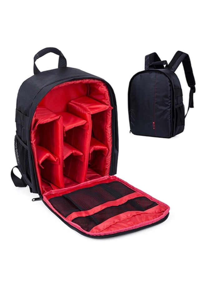 Waterproof Backpack For DSLR Camera Black/Red  - Image 1