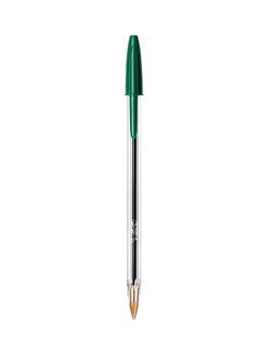 Bic 50-Piece Cristal Ball Point Pen Clear/Green  - Image 2