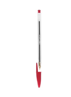 Bic 50-Piece Cristal Ball Point Pen Clear/Red  - Image 2