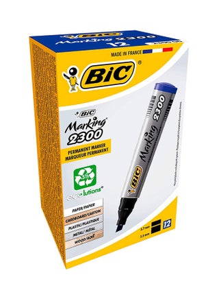 12-Piece Permanent Markers Grey/Blue - v1533042842/N16151898A_1