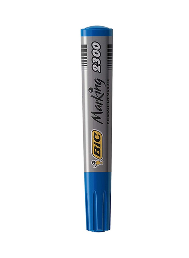 12-Piece Permanent Markers Grey/Blue