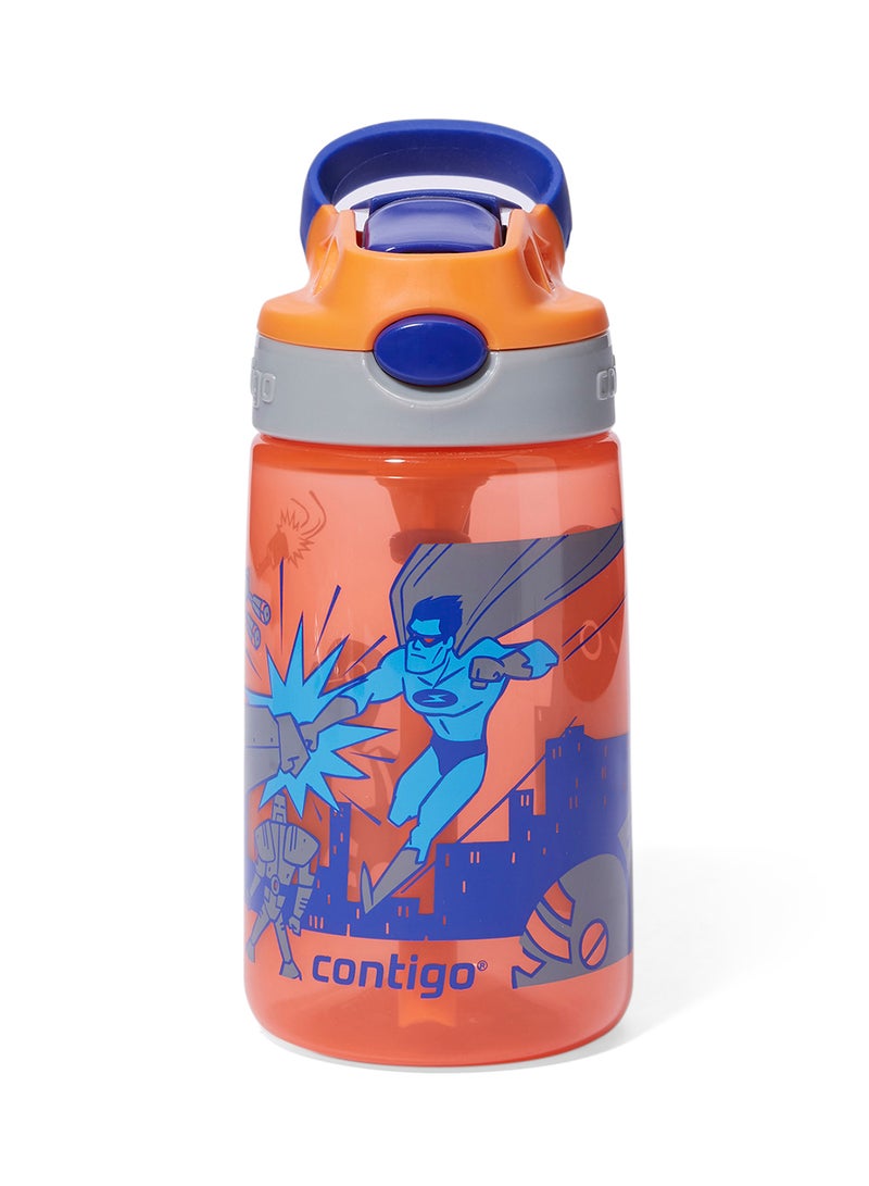 كونتيجو زجاجة ماء بماصة قلاّبة بلون خوخي 414ملليلتر - Image 1