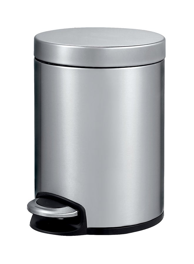 EKO Serene Stainless Steel Waste Bin With Lid Silver 5Liters  - Image 1
