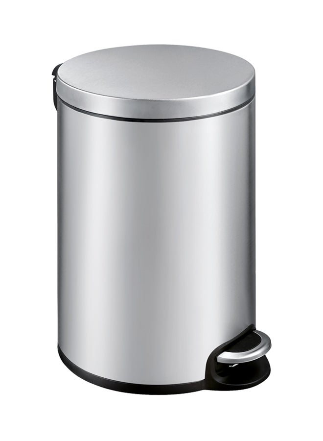 EKO Stainless Steel Waste Bin Silver 18Liters 