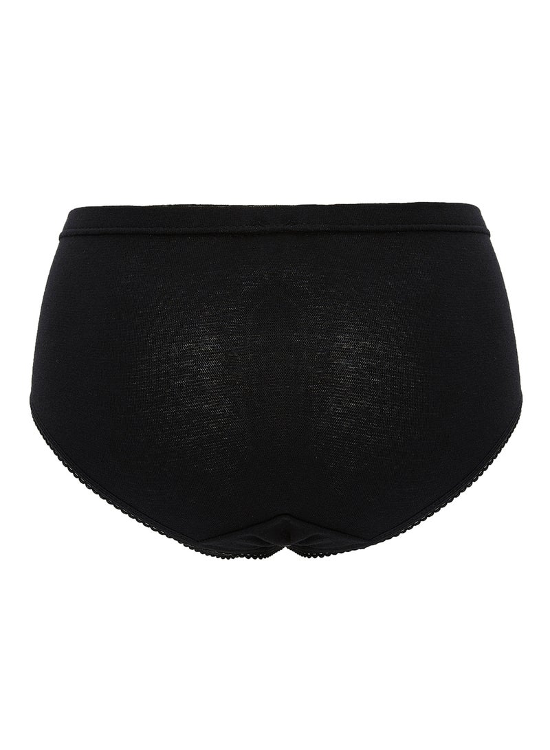 BYC - Pack Of 3 Cotton Briefs BY1701LB Black - Image 1