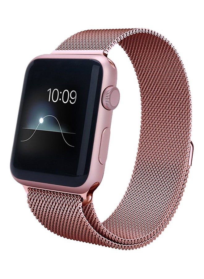 Generic - Replacement Strap For Apple Watch Series 3/2/1/Nike Plus 38mm Rose Gold - Image 1