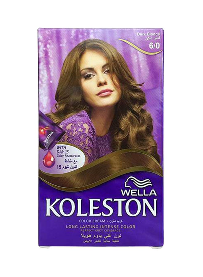ويلا رغوة كوليستون ملونة للشعر أشقر داكن 6/0