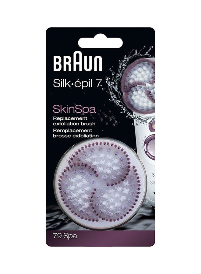 BRAUN 79spa Face Massager Replacement Brush White/Purple - Image 2