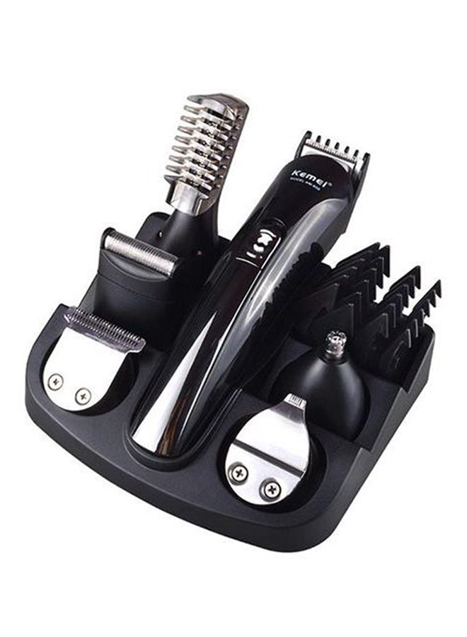Kemei KM-600 11-In-1 Hair Grooming Kit Black/Silver 475grams - Image 1