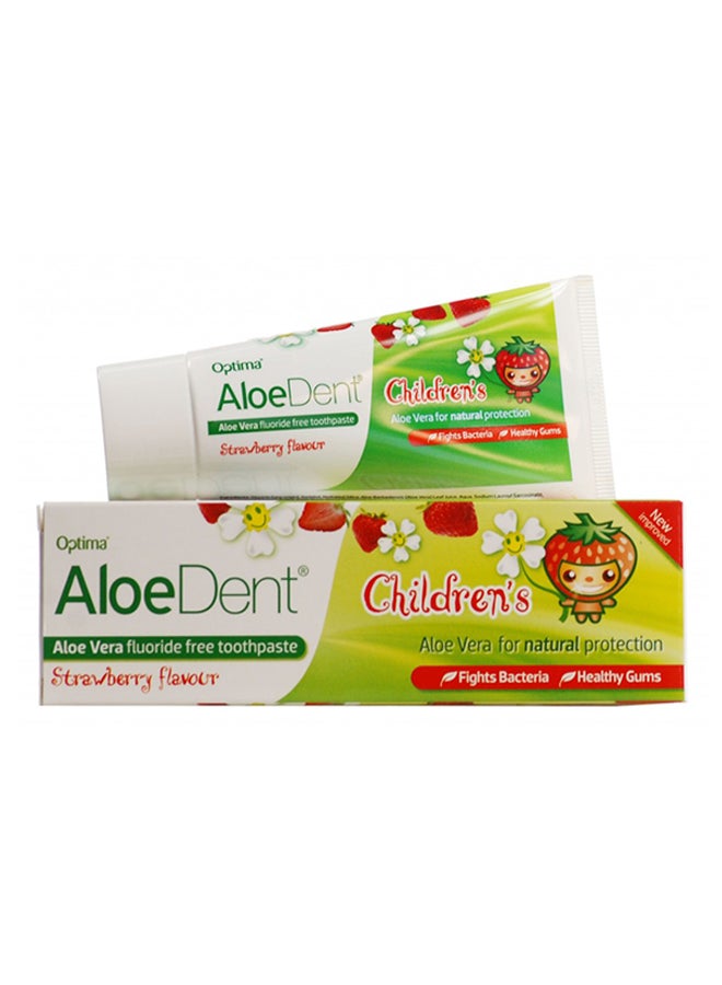 AloeDent Aloe Vera Toothpaste - Strawberry 50ml