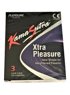 Kamasutra 3-Piece Xtra Pleasure Condom Pack 
