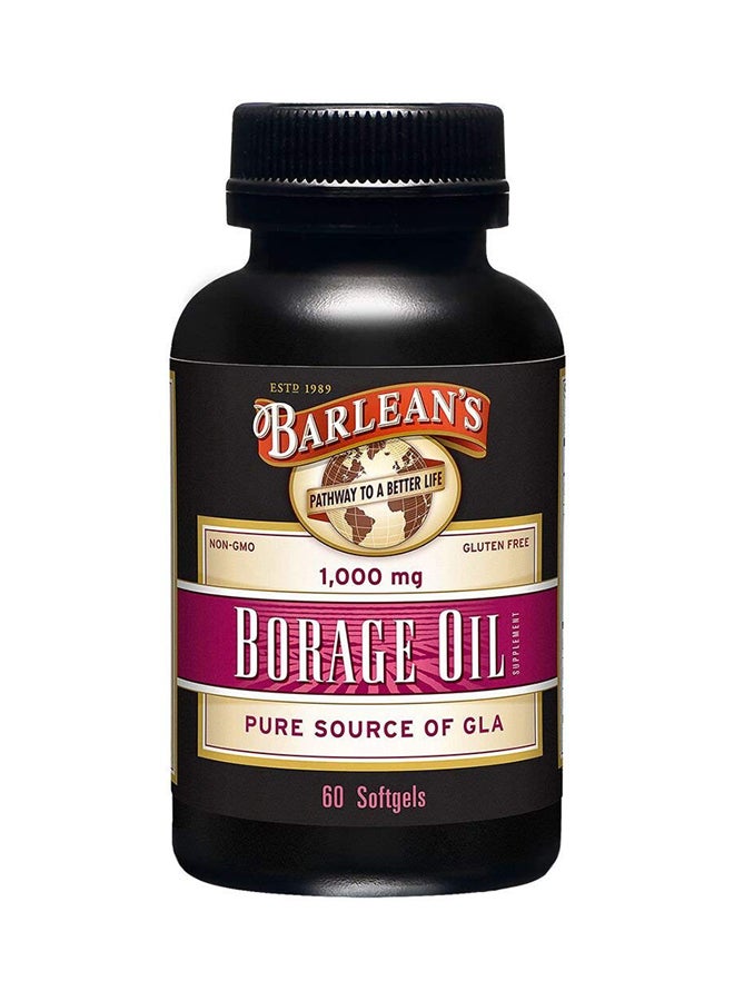 BARLEAN'S Borage Oil Capsules - 60 Softgels - Image 1