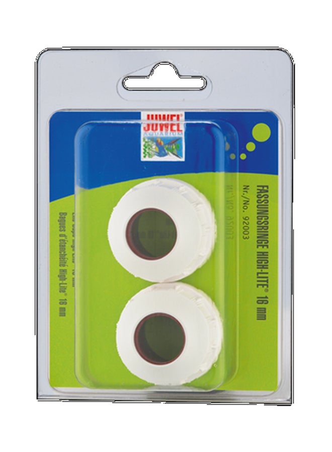 JUWEL 2-Piece Waterproof T5 Tube Light End Caps Set White 