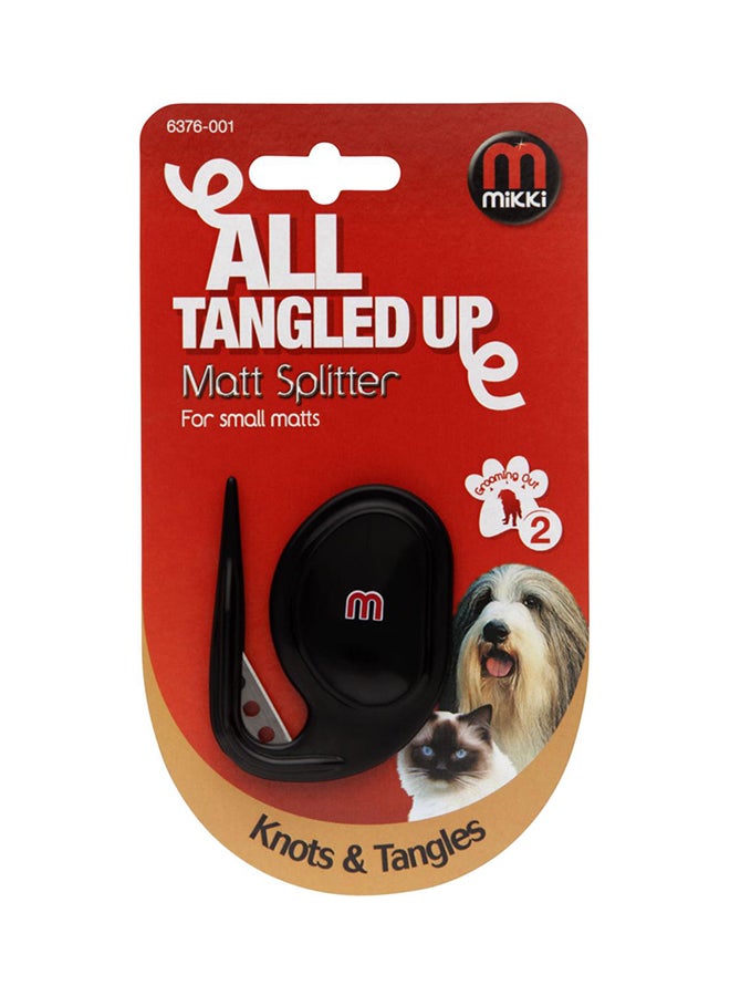 Matt Splitter For Cat And Dog Black