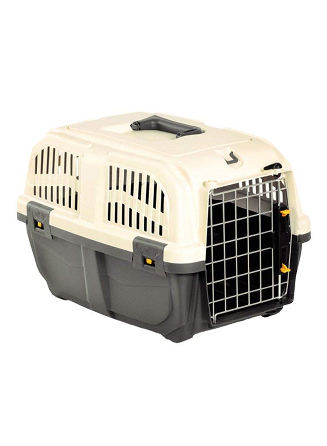 سلة نقل الحيوانات الأليفة سكودو 2 صغيرة للغاية رمادي / أبيض