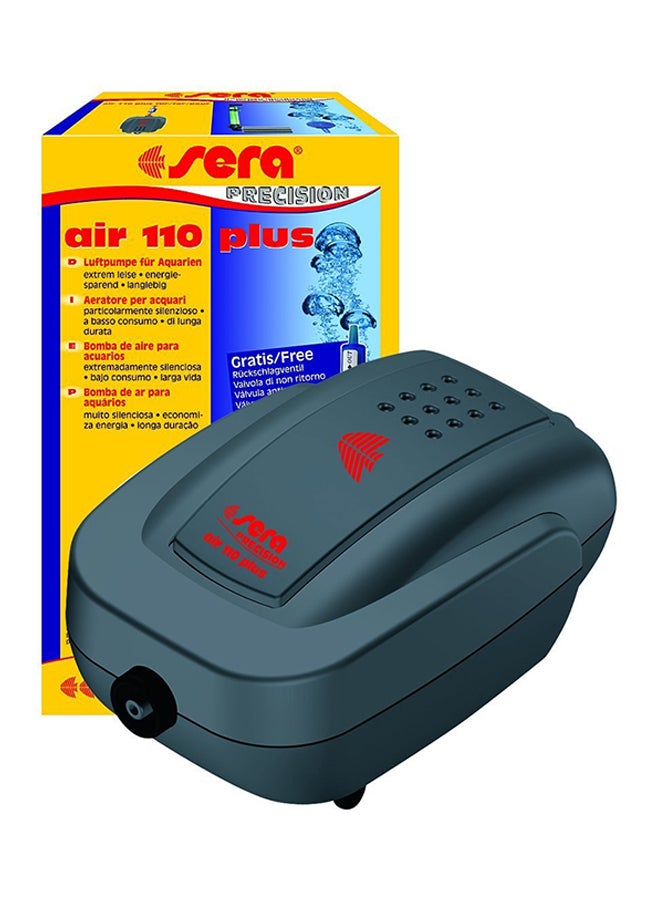 Sera Air 110 Plus Single Outlet Aquarium Diaphragm Air Pump Grey