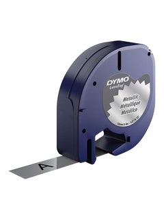 Dymo Label Tape With Dispenser Blue/Silver 