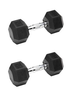 2-Piece Rubber Dumbbell Set  2x10 Kg - v1533128479/N15907941A_1