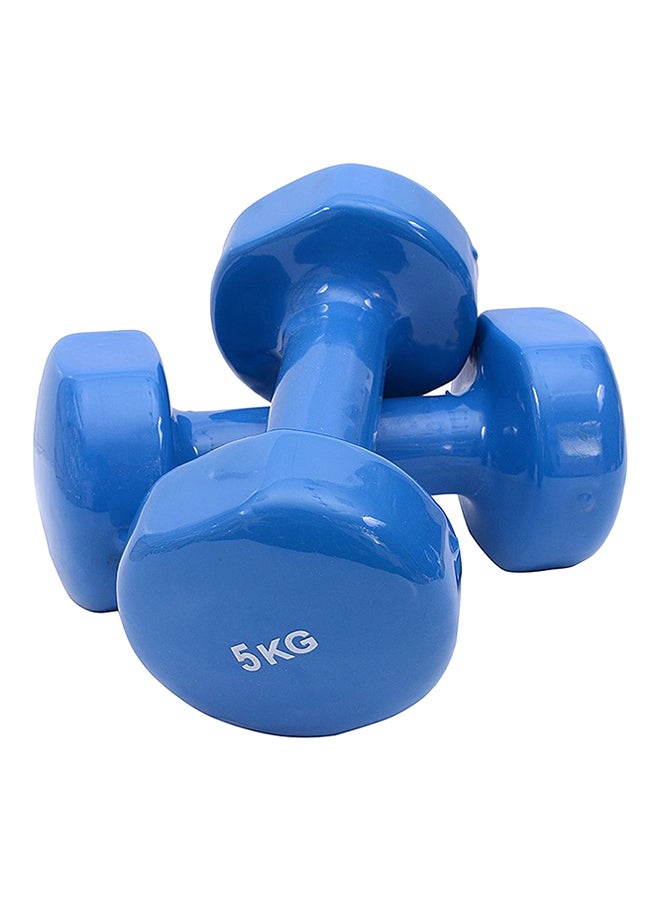 طقم دمبل برأس كلاسيكي من قطعتين 2x5 كغم - Image 1