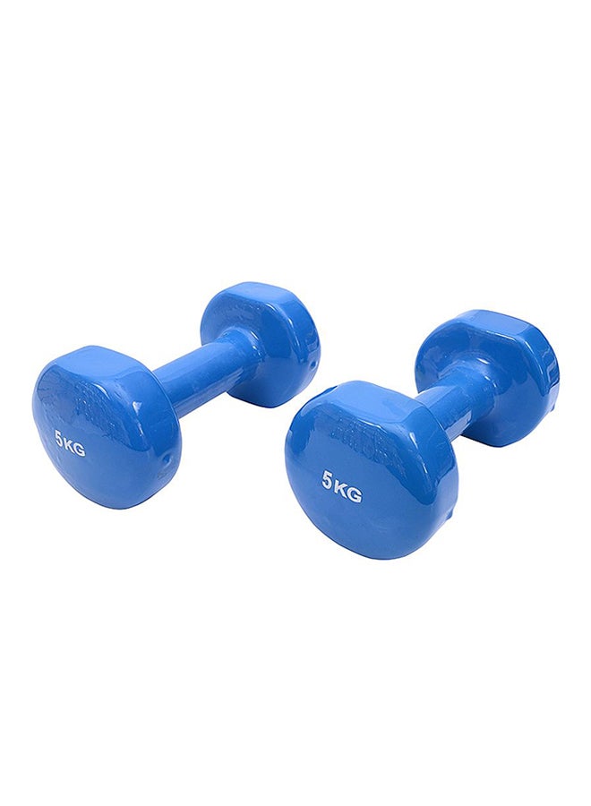 طقم دمبل برأس كلاسيكي من قطعتين 2x5 كغم - Image 3