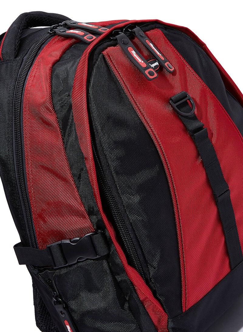 Regency Adjustable Strap Backpack Black/Red - Image 4