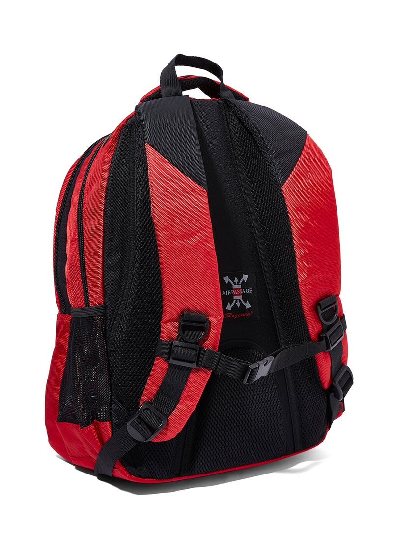 Regency - Liv Adjustable Strap Backpack Black/Red - Image 1
