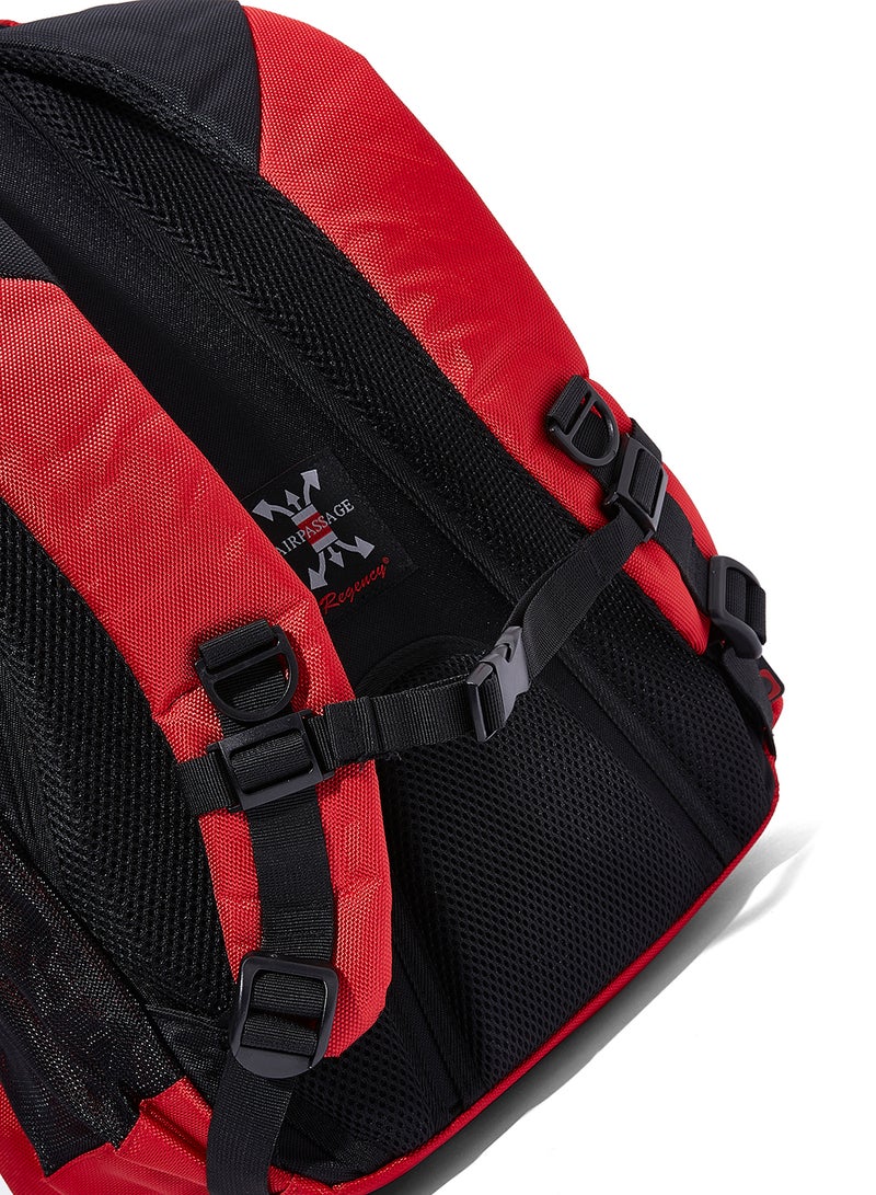 Regency - Liv Adjustable Strap Backpack Black/Red - Image 1