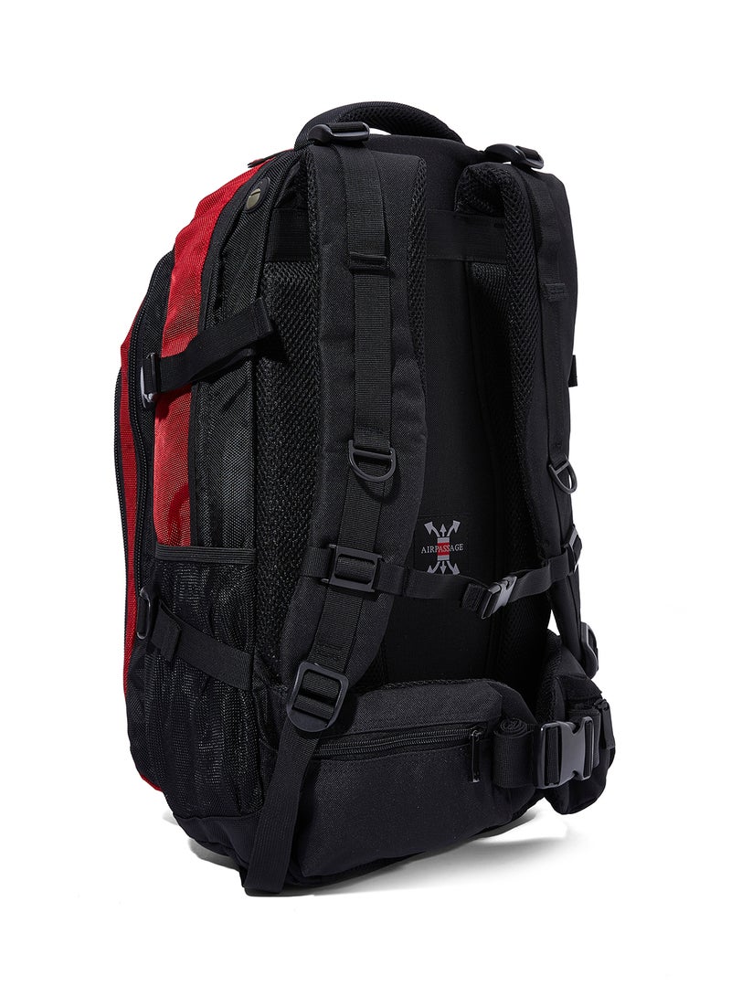 Regency - Adjustable Strap Backpack Black/Red - Image 1