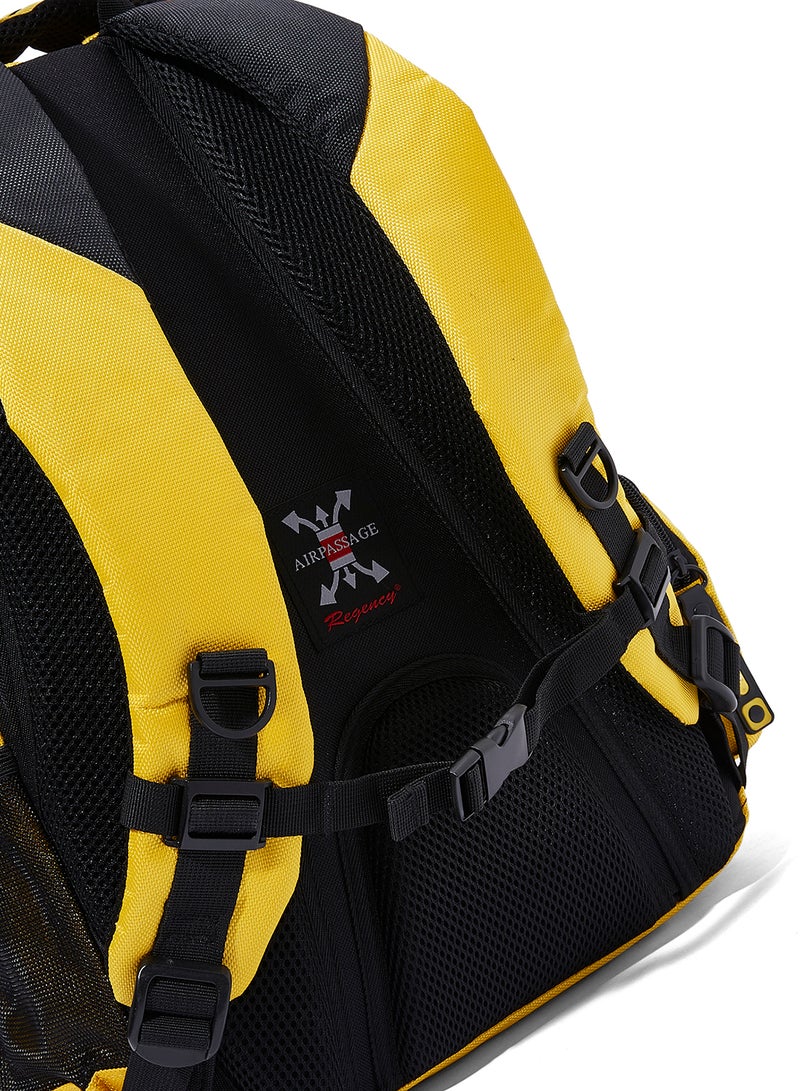 Regency Liv Adjustable Strap Backpack Black/Yellow - Image 3
