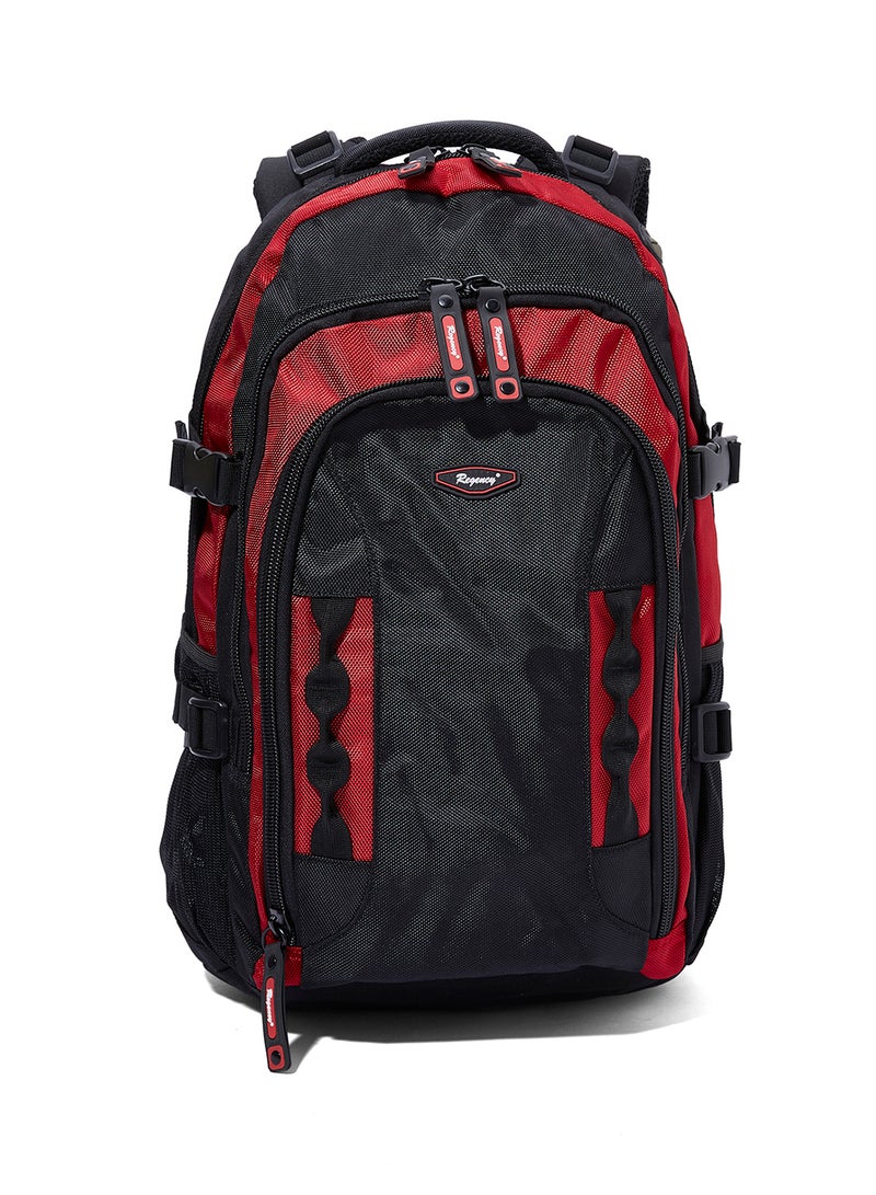Regency - Adjustable Strap Backpack Black/Red - Image 1