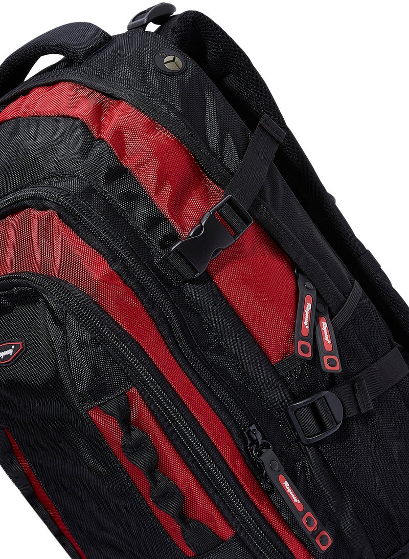 Regency - Adjustable Strap Backpack Black/Red - Image 1