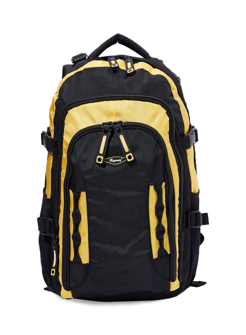 Regency - Adjustable Strap Backpack Black/Yellow - Image 1