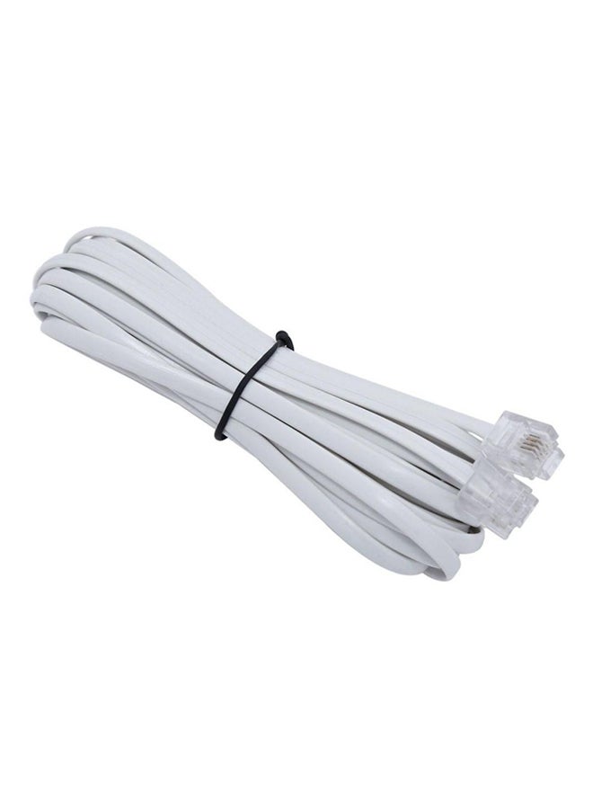 Telephone Patch Cord White - Image 1