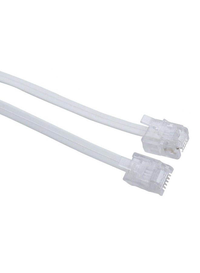 Telephone Patch Cord White - Image 2