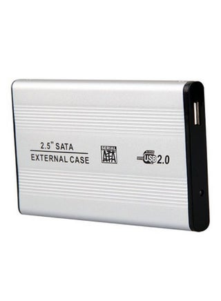 USB 2.0 SATA Hard Disk Drive External Adapter Case Silver - v1533131923/N16049388A_1