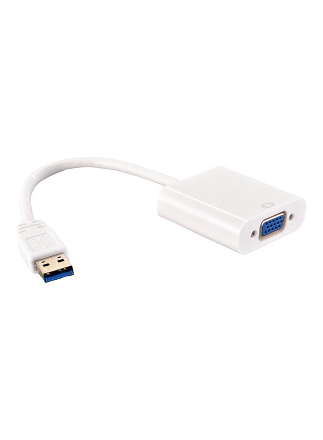 Generic - USB 3.0 To VGA Cable White - Image 1