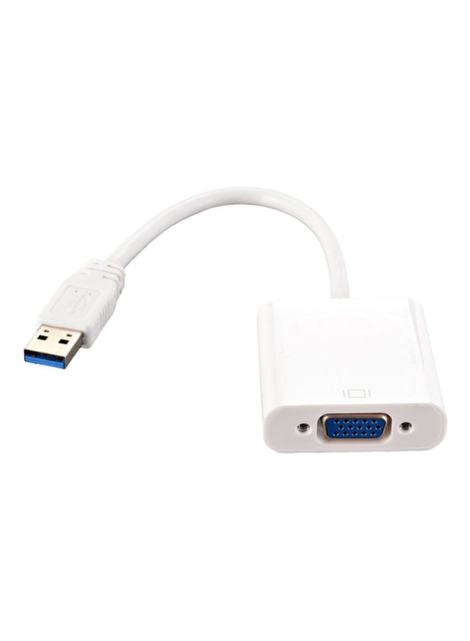 Generic - USB 3.0 To VGA Cable White - Image 1