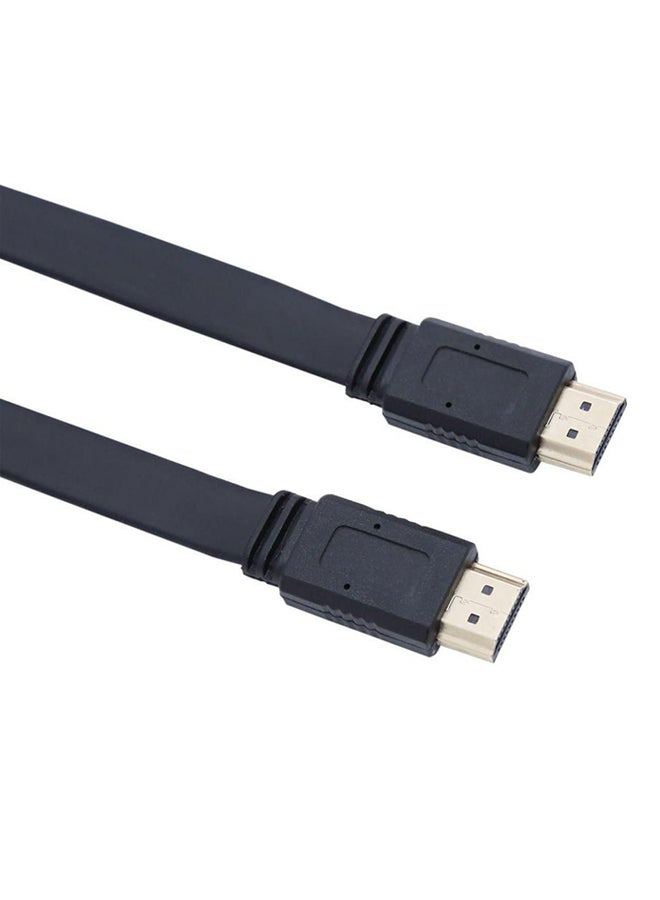 هاي تيك كابل HDMI مسطح ذكر إلى ذكر أسود - Image 2