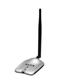 USB Wireless Network Adapter With 5dbi Antenna For Extension 54 Mbps Black/Grey