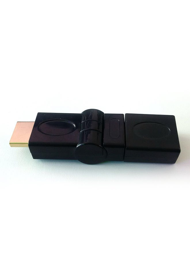 HDMI Male To HDMI Female Adapter Black - Image 2