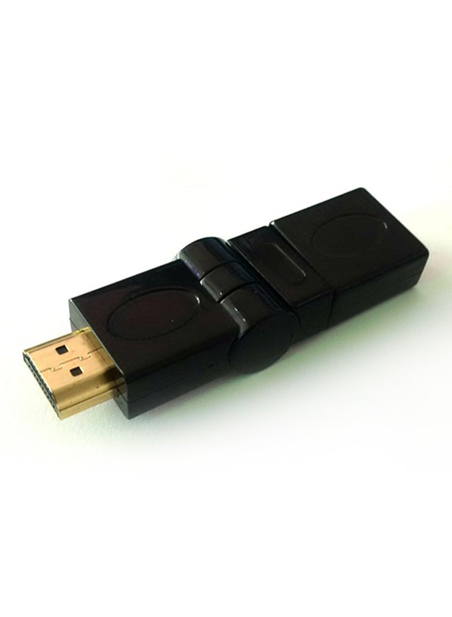 HDMI Male To HDMI Female Adapter Black - Image 3