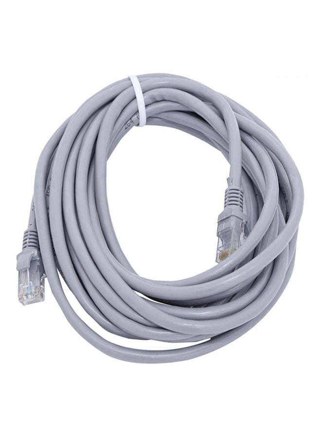 كابل توصيل إنترنت Cat6e RJ45 رمادي