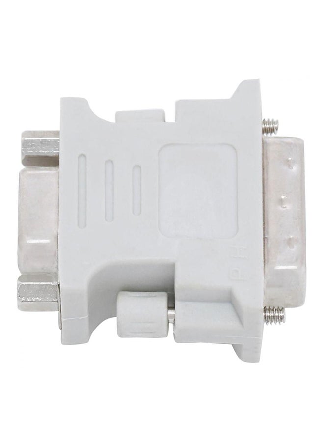 هاي تيك موصل بمنفذ VGA بـ 24 دبوس إلى منفذ DVI ذكر بـ 5 دبابيس أبيض - Image 3